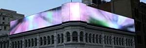 El soporte visual Led del Mellon Independence Center redefine la publicidad DooH en Filadelfia