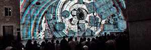 Das 3D-Diplopie-Mapping eröffnete das Internationale Girona Festival 2015