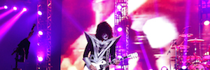 A lendária banda de rock Kiss ilumina seus shows com sistemas Exaltação Profissional