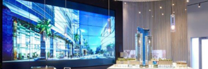 A Planar videowall helps sell the luxury residences of Paramount Miami