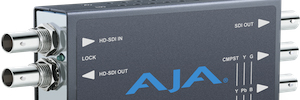 Conversores AJA mini para instalações de sinalização digital e AV