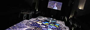 Energy Space fusiona arte, energía e innovación en una proyección interactiva sobre suelo