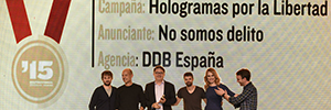 Holograms for Freedom and the DDB agency winners of the Inspirational Awards 2015