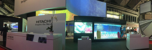 Hitachi shows at ISE 2016 its developments of led projection of phosphorus