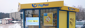 Lithuania optimizes its postal service with the implementation of a digital signage network