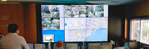 The EMT of Malaga monitors the fleet in real time from a Userful videowall