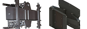 Unicol Pla3 and Pla4: articulated wall mounts for large format screens