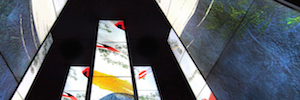 Panasonic muestra la visión de Japón en el mundo con un espectacular videowall de 140 Bildschirme