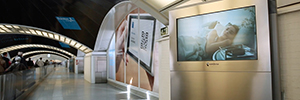 Sanitas utiliza el circuito de marketing espectacular de Puerta de Atocha para su campaña publicitaria
