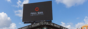 Университет Full Sail устанавливает самый большой наружный светодиодный дисплей Daktronics