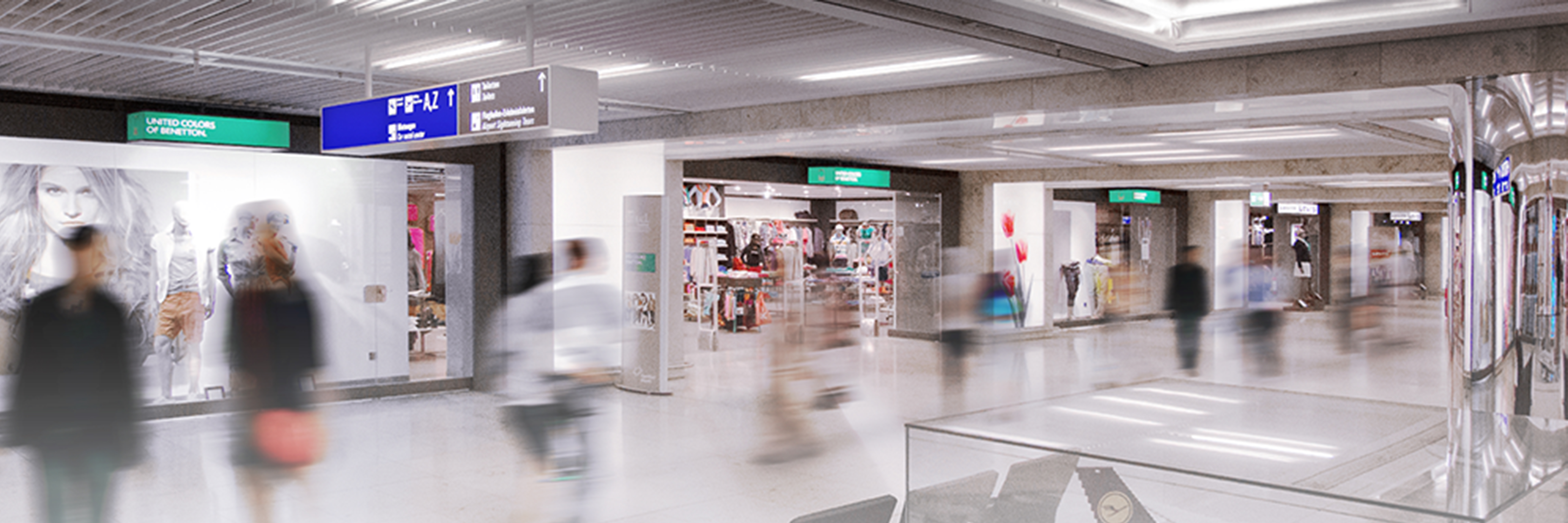 Sinalização digital chega ao aeroporto de Frankfurt para facilitar a viagem dos passageiros