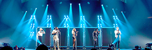 Elation ACL 360i provides the visual and scenic design on the Pentatonix tour