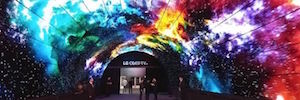 LG's OLED technology transforms into a spectacular visual tunnel at IFA 2016