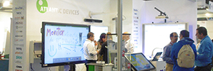 Atlantic Devices shows in SIMO Education its offer of digital signage and AV for centers