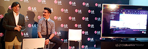 LG muestra su oferta de visualización ultrapanorámica para profesionales audiovisuales