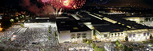 The V Series provides coverage for a show of more than 50.000 people in Lenox Square