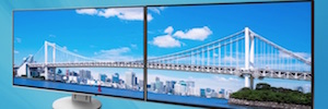 Eizo präsentiert seine Flachbildschirme mit Rahmen von 1 mm für Multi-Screen-Installation