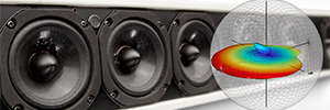 JBL Intellivox HP-DS170:  columna acústica autoamplificada con DSP para entornos reverberantes