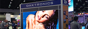 Daktronics shows at ISE 2017 the quality and reliability of its Led solutions applied to UHD screens