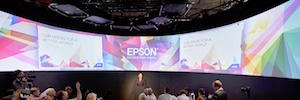 Robotics, laser projection mapping and 230º screen, Epson's proposal at CeBIT 2017