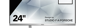 AOC y Studio F. Кому. Porsche desarrollan monitores profesionales de aspecto futurista