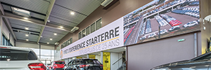 The Starterre dealer makes the difference with a large Absen Led videowall