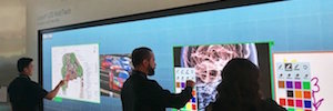 Leyard and Planar turn a large format Led video wall into a multi-touch display