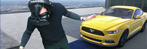 Ford allows you to virtually assemble a Mustang on the roof of the Empire State Building