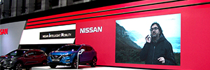 Nissan ging zu Automobile Barcelona 2017 mit avantgardistischem AV-Ständer