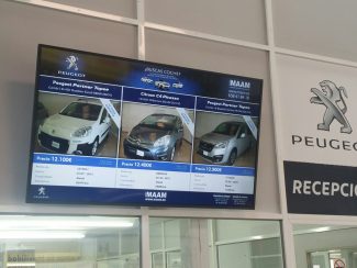 Innova carteleria digital MAAM-Peugeot