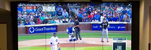 Miami Marlins Baseball-Team begrüßt Medien mit großer Samsung Videowand