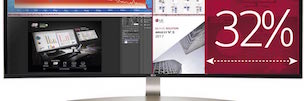 LG Ultrawide: multi-screen display in 21:9 to improve productivity