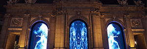 ضوء, sonido y creatividad llenaron el eje Prado-Retiro para celebrar Luna de Octubre