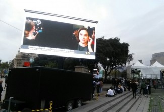 Pantallas Led Eikonos Referendum Barcelona octubre 2017