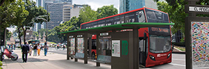 JCDecaux proporciona el mobiliario digital urbano a la línea 7 del Metrobús de México