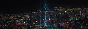 El espectáculo organizado en el Burj Khalifa para despedir el año vuelve a ser récord Guinness