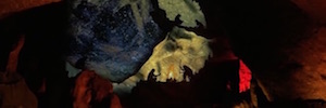 The Caves of Montserrat open to 3D projection and Led lighting to explain its history