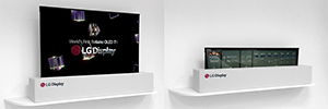 LG unveils in Las Vegas a rollable UHD OLED screen of 65 Inch