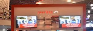 Peerless-AV creates with its IF assembly for Led screens a seamless visual configuration