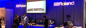 Roland presents at ISE 2018 your latest video switches and audio mixers