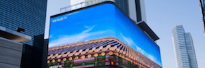 Samsung installiert den größten LED-Bildschirm in Korea, um den "Times Square" zu erstellen’ Seoul