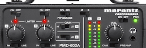 Маранц ПМД-602А: Интерфейс для подключения аудиоустройств с камерами и диктофонами