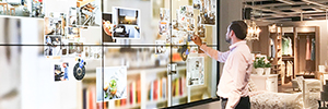 Ikea nutzt die Projektions- und Displaylösungen von NEC für das digitale Erlebnis seiner Filialen