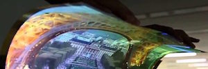 LG продвигает технологию OLED с прозрачным и гибким UHD-дисплеем 77 дюйм