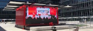 Fractalia and Led&Go modernize with large format Led systems the Vodafone Plaza space