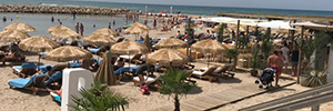 The newly opened Beso Beach in Sitges is sounded with Audac