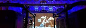 Exibição ao vivo da ópera 'Manon Lescaut’ do Liceo de Barcelona para o Plaza Mayor em Madrid