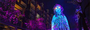 Christie Widget Designer deu vida ao fantoche gigantesco de Vivid Sydney 2018