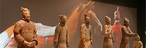 Tecnologia panasônica recria a história dos Guerreiros de Terracota no Museu Mundial em Liverpool