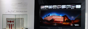 Ikusled instala el sistema de cartelería digital en el renovado museo del Sevilla FC